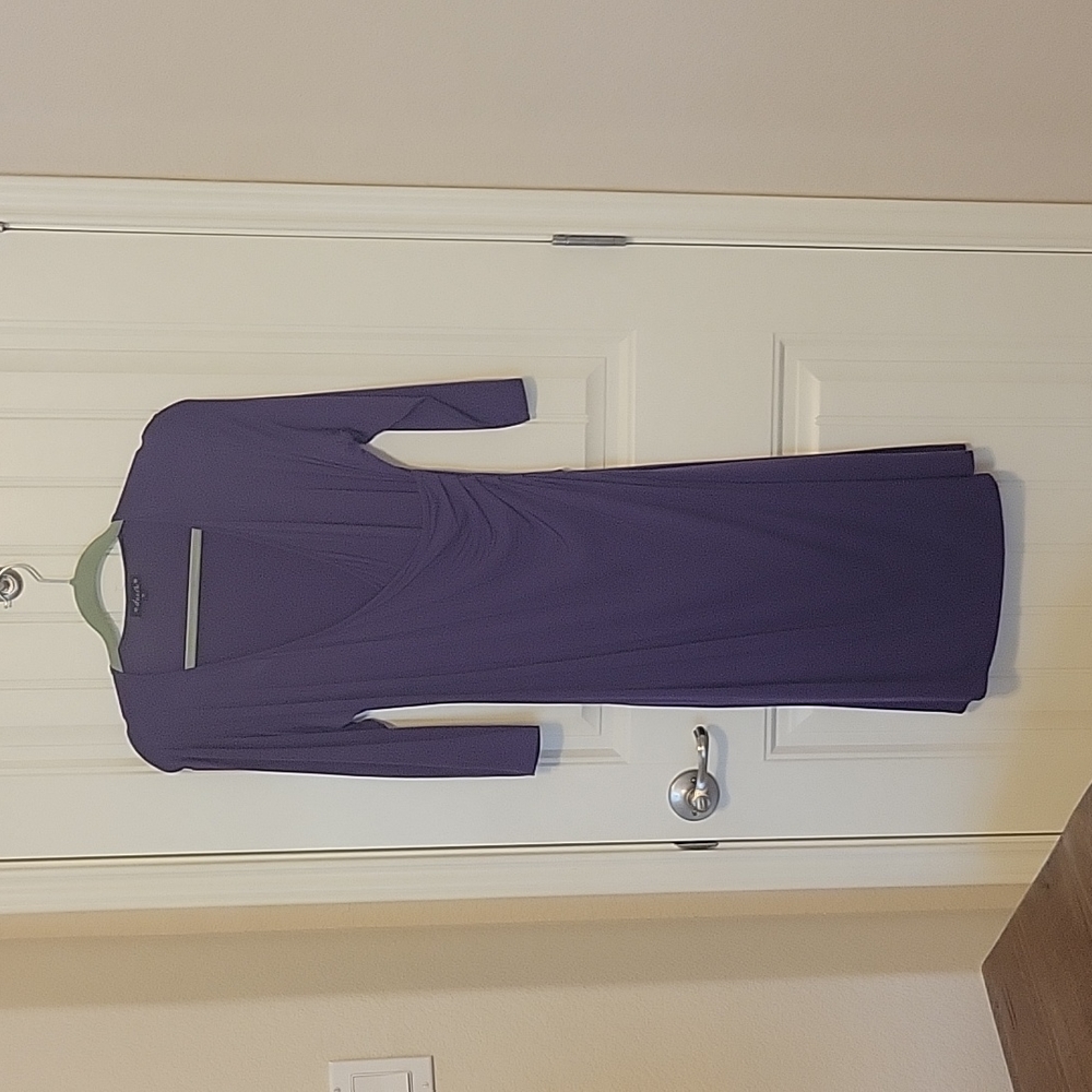 Dunia purple wrap dress